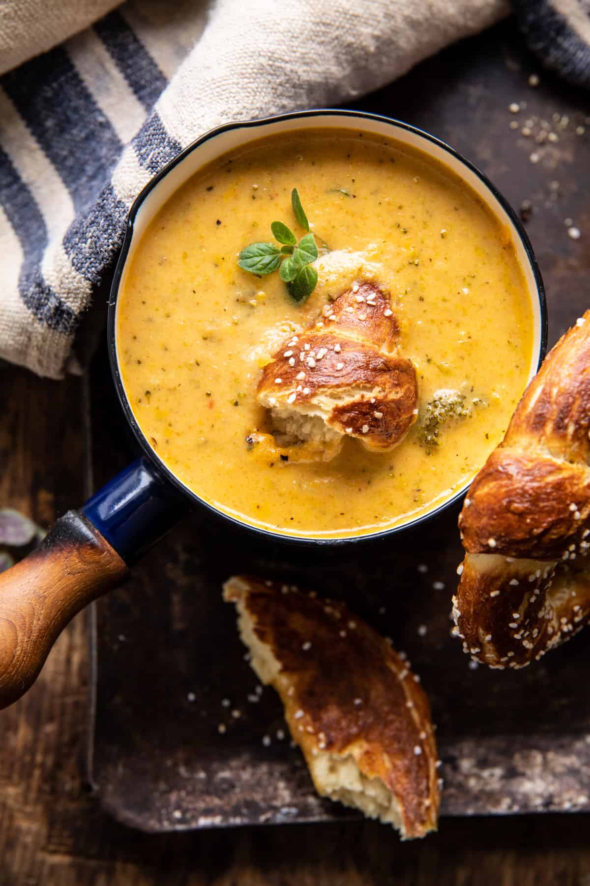 One-Pot Lighter Broccoli Cheddar Soup: Healthy & Easy